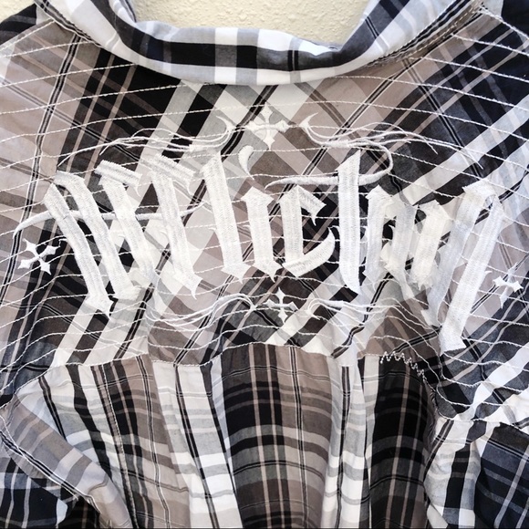 Affliction Button Down Shirt Sz XL - Picture 7 of 7